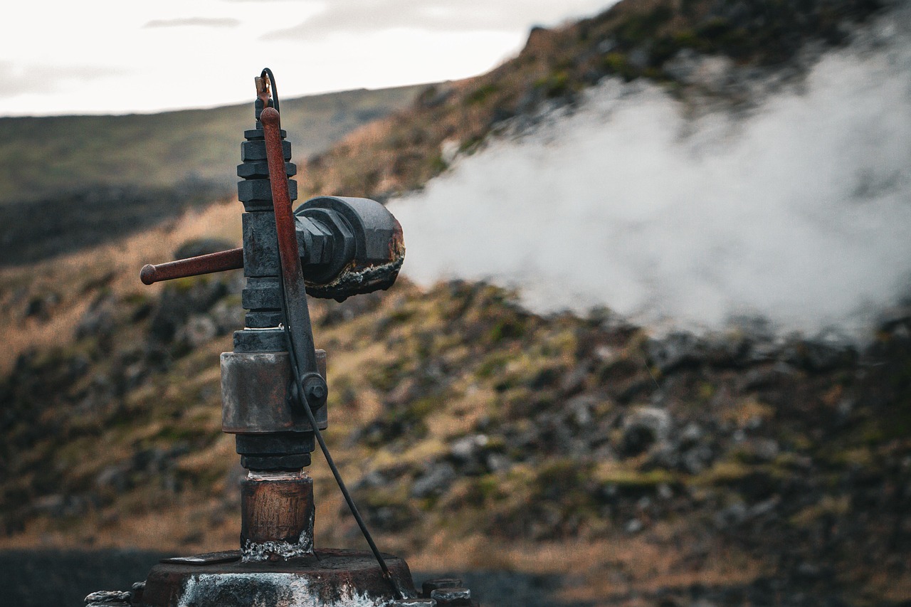steam, geothermal, valve, steampunk, tube, metal