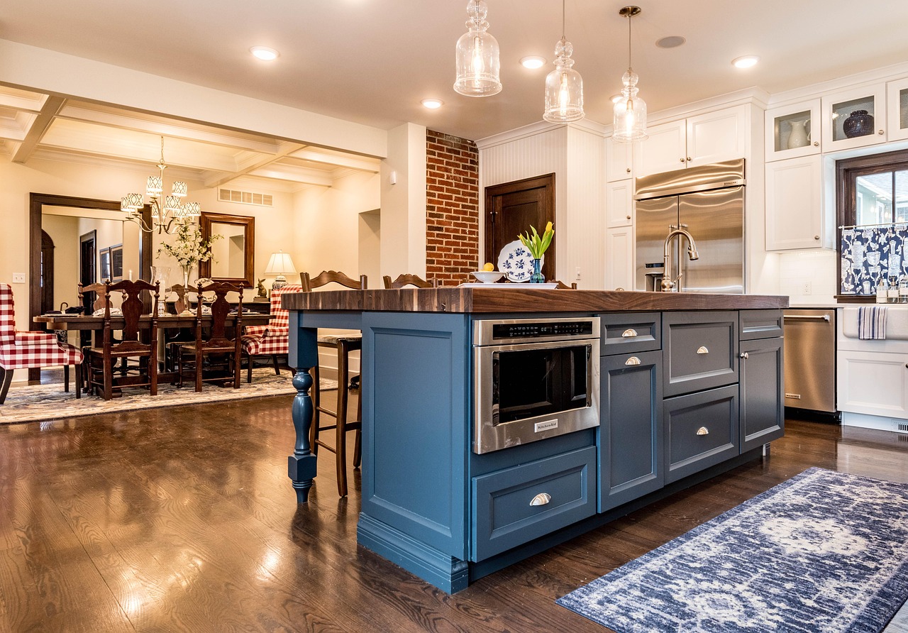 kitchen, dining room, kitchen island, microwave, brown kitchen, brown room, brown island, kitchen island, kitchen island, microwave, microwave, microwave, microwave, microwave